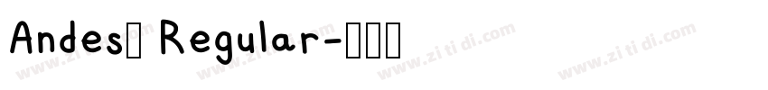 Andes1 Regular字体转换